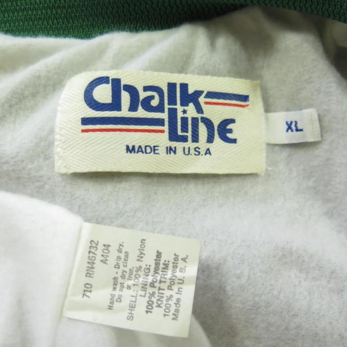 Vintage 80s Boston Celtics Jacket XL Deadstock Chalk Line NBA ...