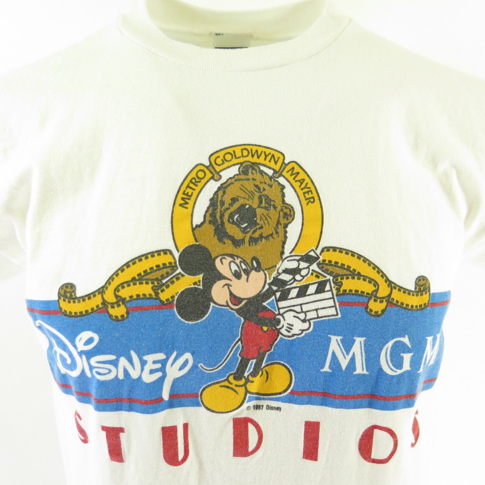 80s～90s ディズニーMGM STUDIOS Tシャツ 鬼フェード　XL Vintage Disney - MGM Studios Shirt - LARGE - Mickey Mouse