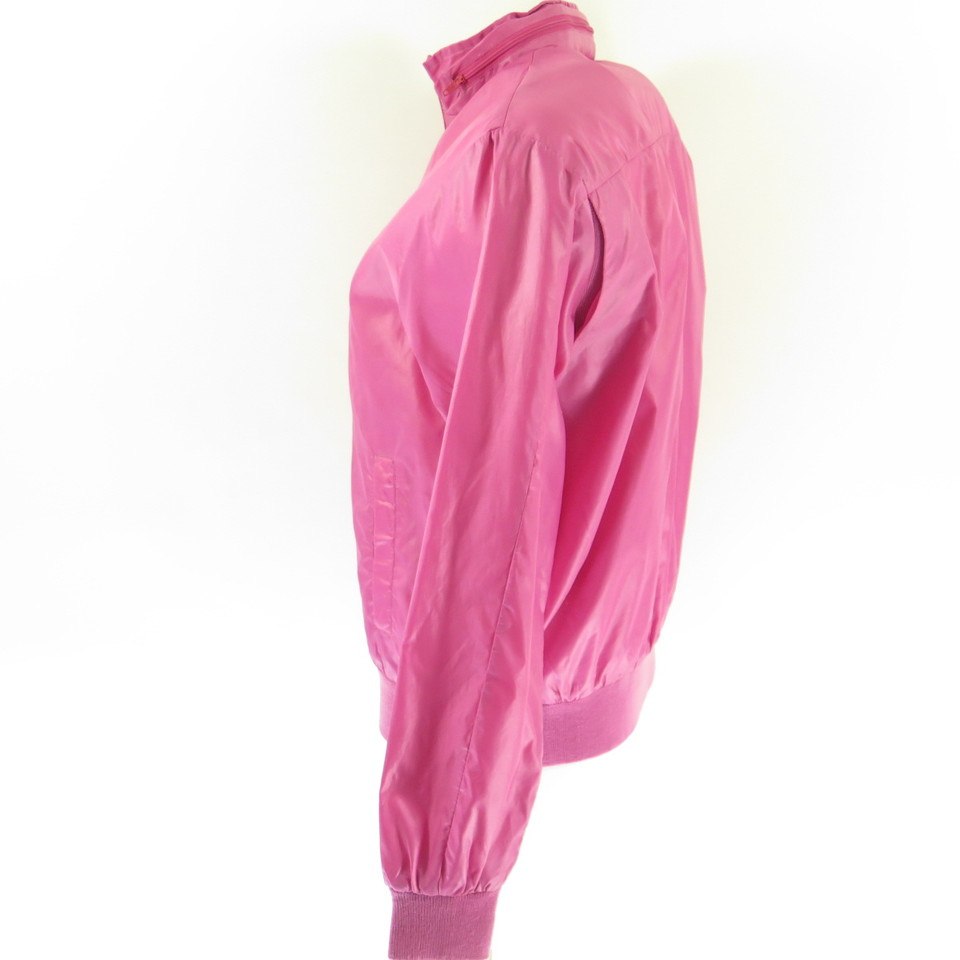 Vintage 80s Lacoste Windbreaker Jacket Womens S Deadstock Izod Pink ...