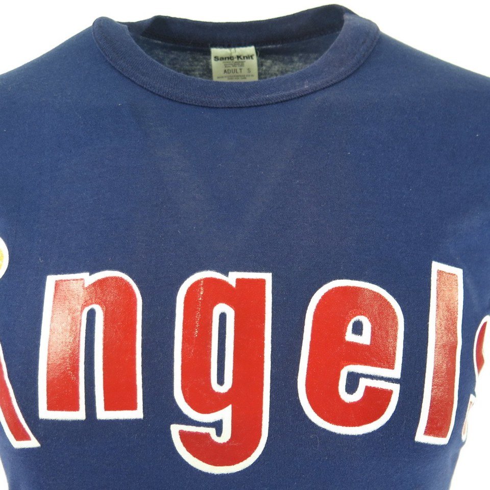 Secondhandgrandslam 1980s California Angels jersey,anaheim Angels jersey,Angels Sand Knit jersey,80s Angels jersey,vintage Angels jersey,SMALL Angels Jersey