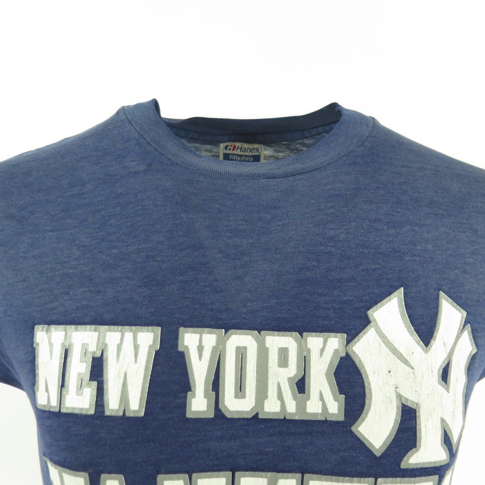 Vintage 80s Tee YANKEES T-shirt New York Ny Mlb Baseball 