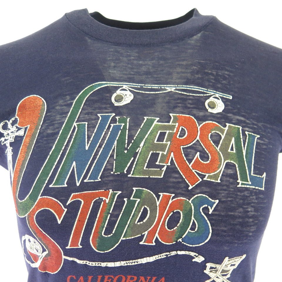 Vintage 80s California T-Shirt M Universal Studios Hollywood 50/50