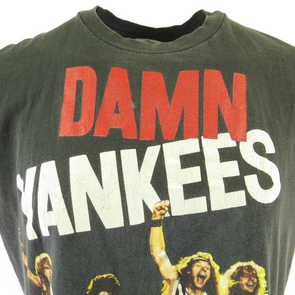  RonaldAMaurer Damn Yankees Band Rock Music Logo Mens Short  Sleeve T-Shirts,Black,Small : Clothing, Shoes & Jewelry