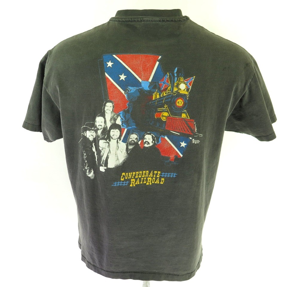 Vintage 90s Confederate Railroad Band T-Shirt XL Hanes Rock.