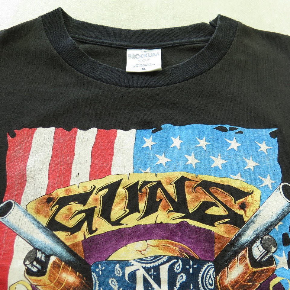 Vintage 90s Guns N Roses Band T-Shirt XL Brockum Use Your Illusion Tour  Band | The Clothing Vault