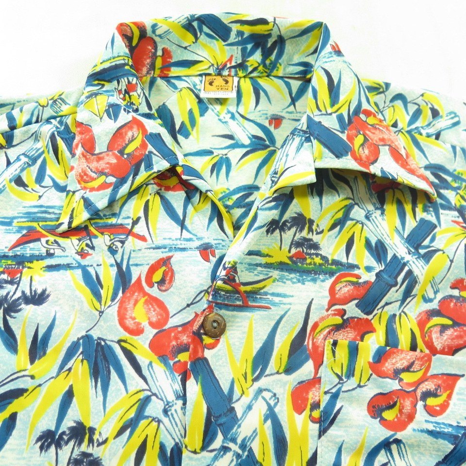 hang ten hawaiian shirt - Gem