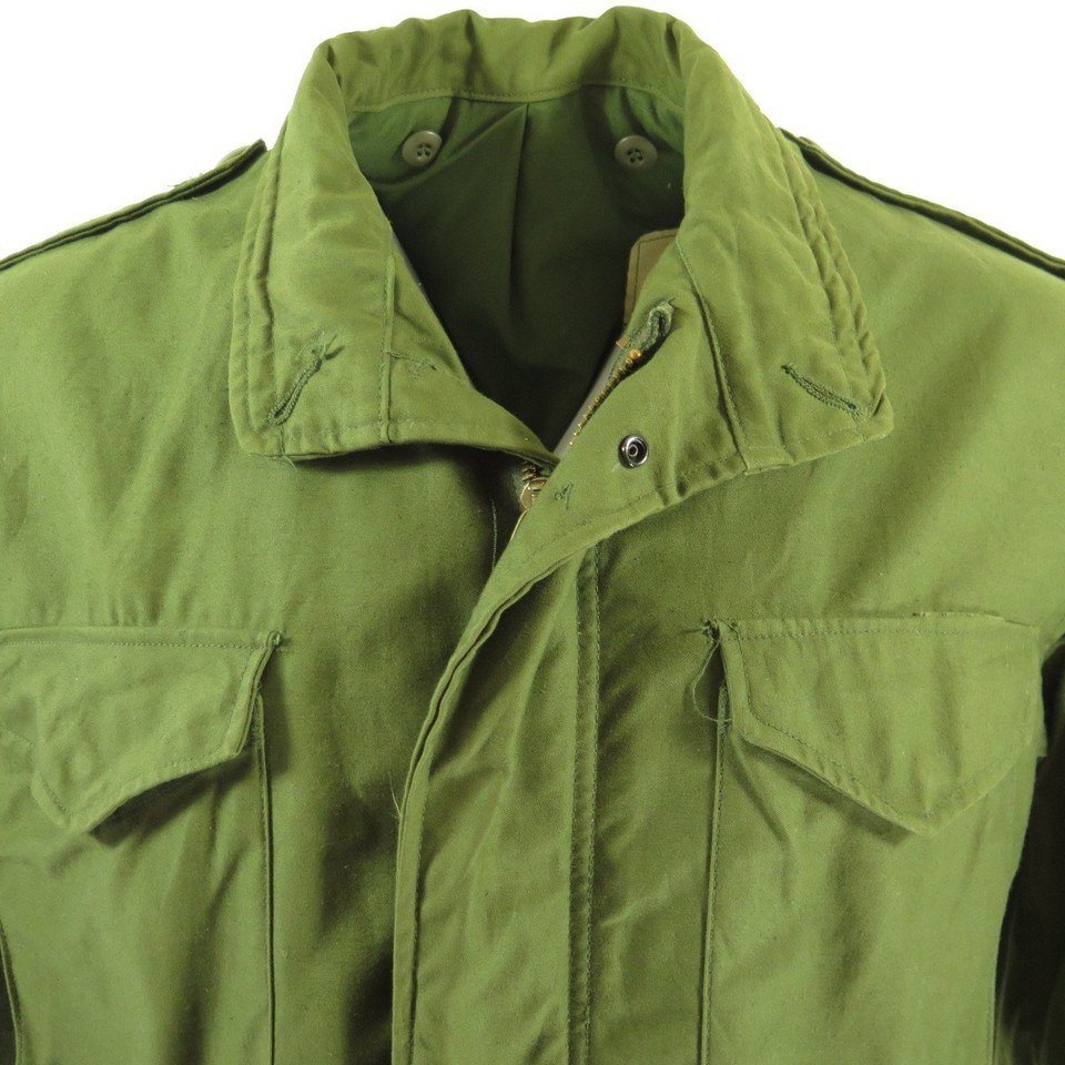 Vintage 80s M-65 Field Jacket Mens M Deadstock OG-107 Liner