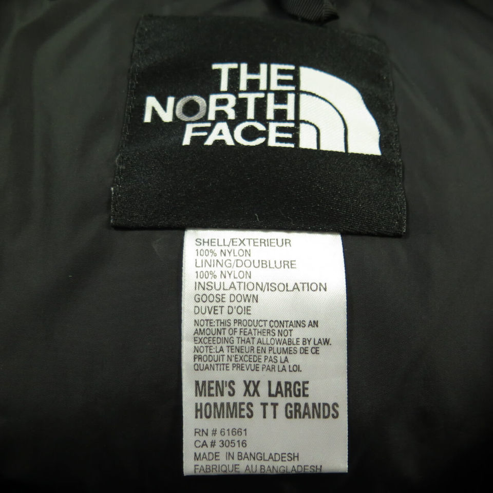 The North Face Jacket Mens 2XL 800 LTD Limited Goose Down Puffy Black ...