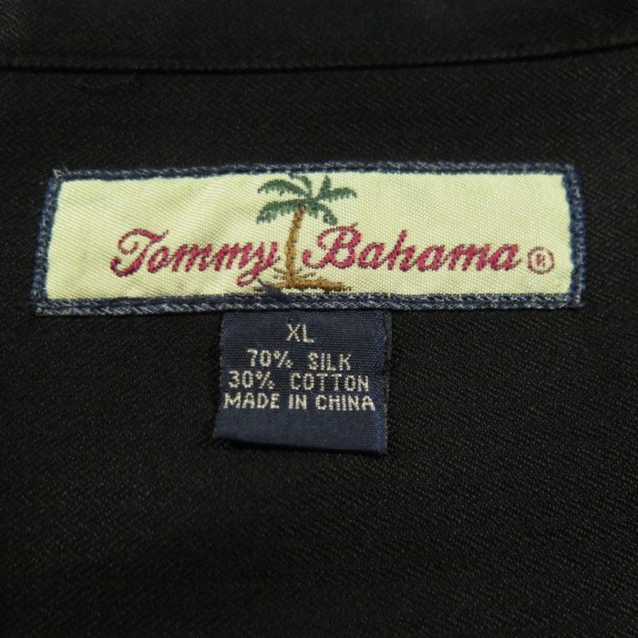 Tommy Bahama Shirt Mens XL Channel Surfing All Star Silk Embroidered