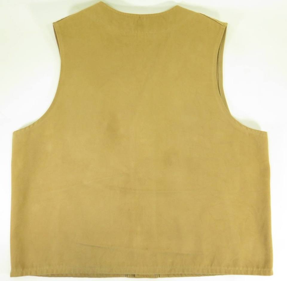 Filson Moleskin Vest Mens L Cotton Tan Utility Hunting Outdoors | The ...