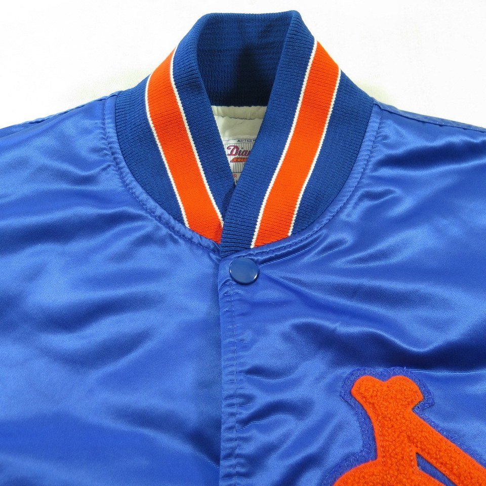 Starter Reliever Raglan Varsity Satin New York Mets Tri-Color Jacket -  Jackets Masters