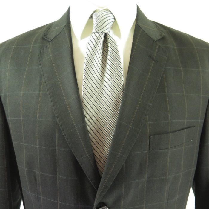 3-Button-plaid-stripe-2-piece-suit-brocade-H60X-4
