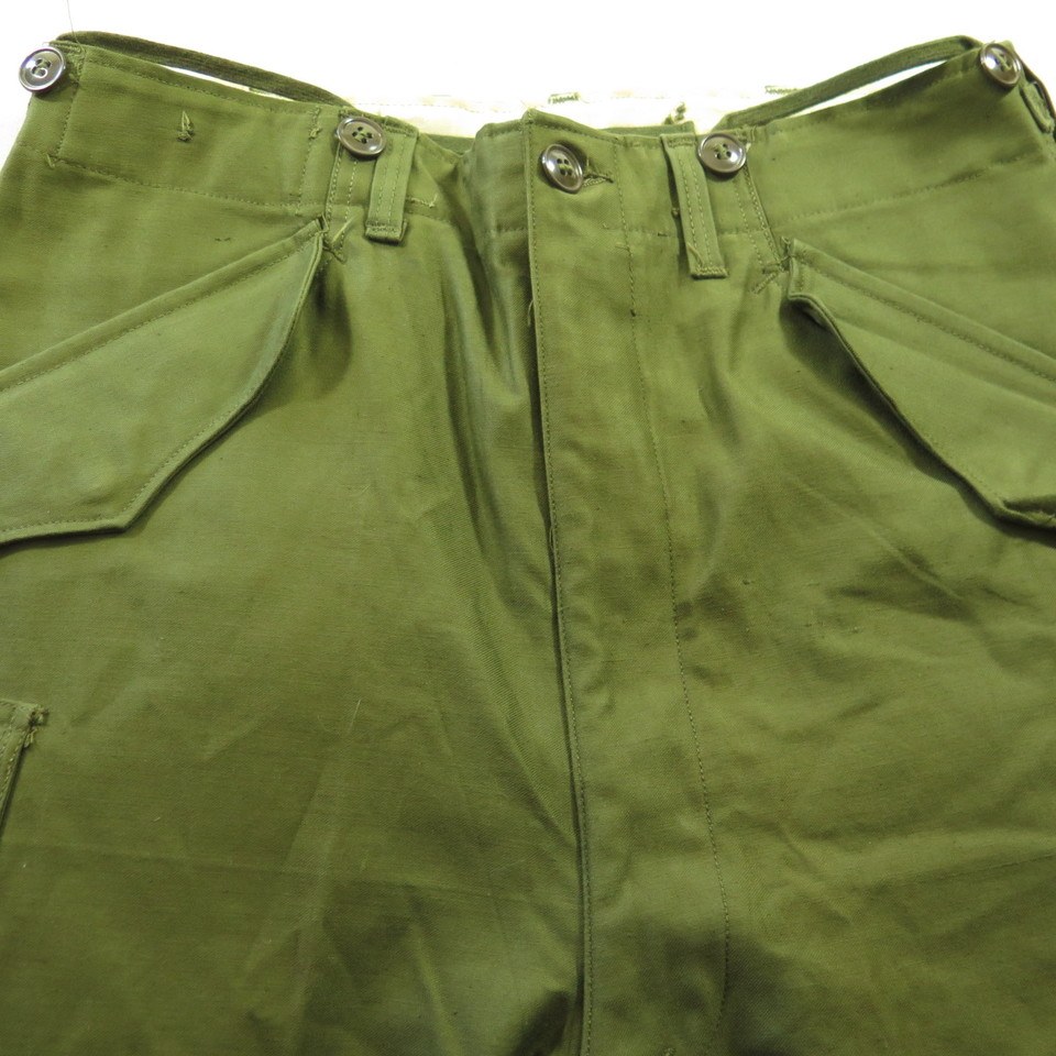 Vintage 50s US Army Trouser Pants Small Long Deadstock Nos 
