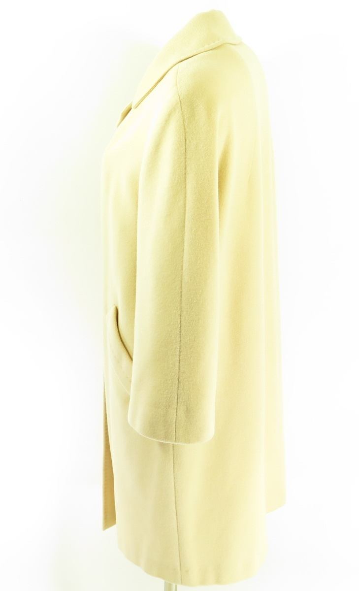 Vintage 60s 100% Cashmere Overcoat Coat Womens XL Champagne Soft | The ...