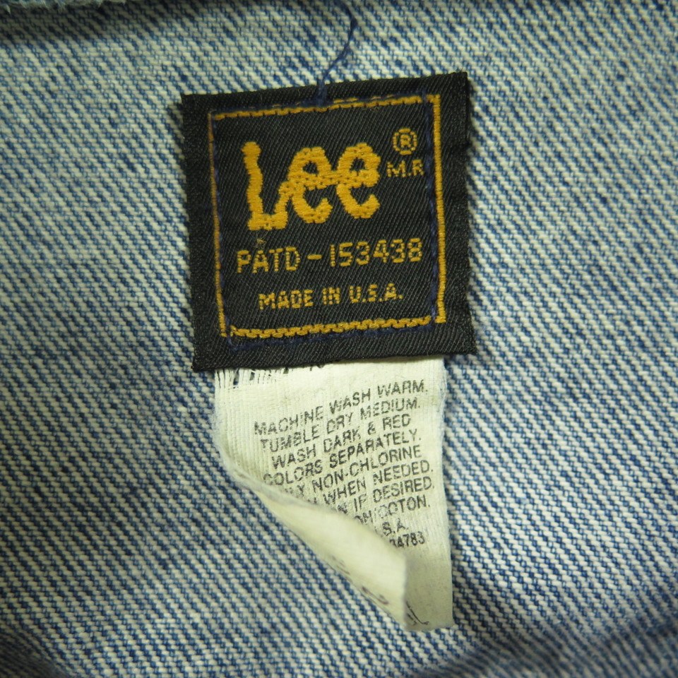 Vintage 60s Lee Four Wheeler Magazine Jacket 48 Long Black Tab Denim ...