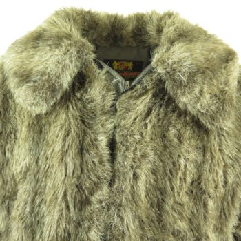 Vintage 80s Hansa Branta Faux Fur Goose Down Mens Jacket Large Winter ...