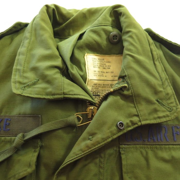 Vintage 70s Alpha Industries M-65 Field Jacket XS USAF Cotton Sateen ...