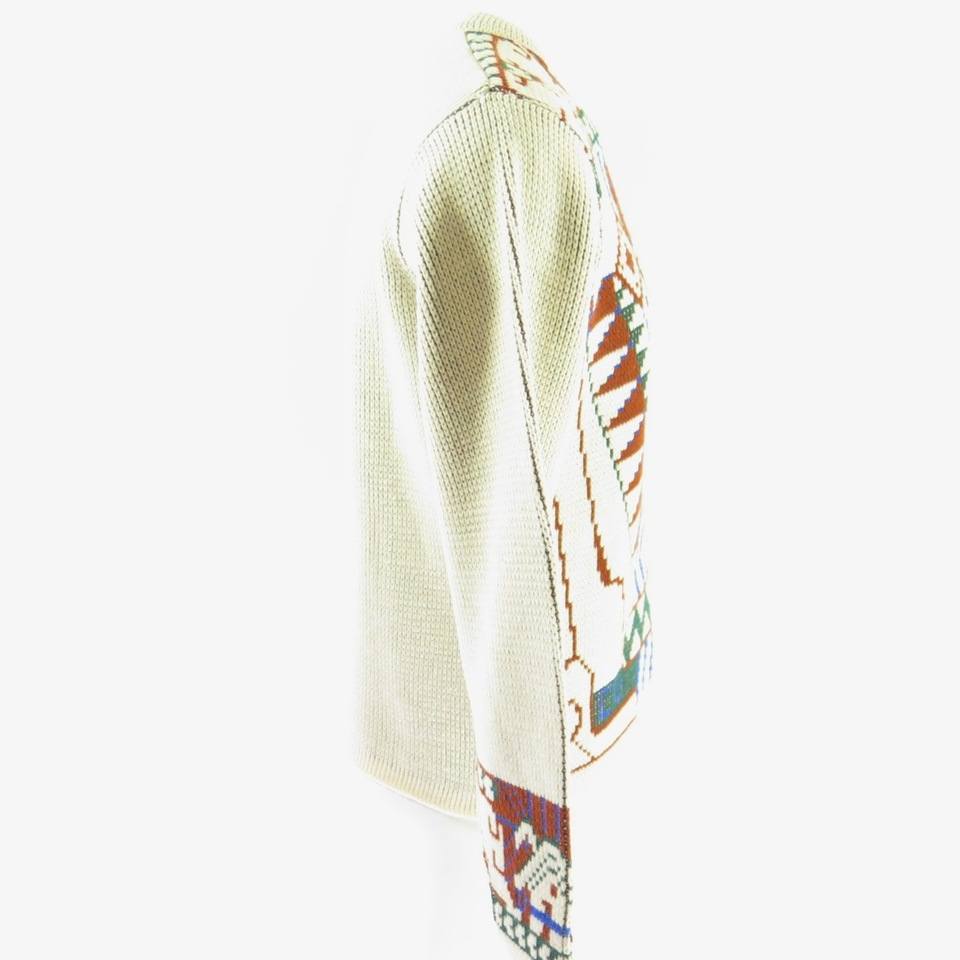 Vintage 60s Aztec Sweater Mens XL Forum Sportswear Acrylic The   70s Native American Sweater H62G 4 