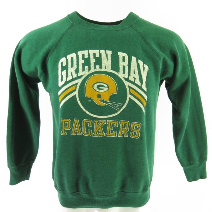 Vintage 80s Green Bay Packers Champion Sweatshirt Mens L Nfl Football Green Usa The Clothing Vault