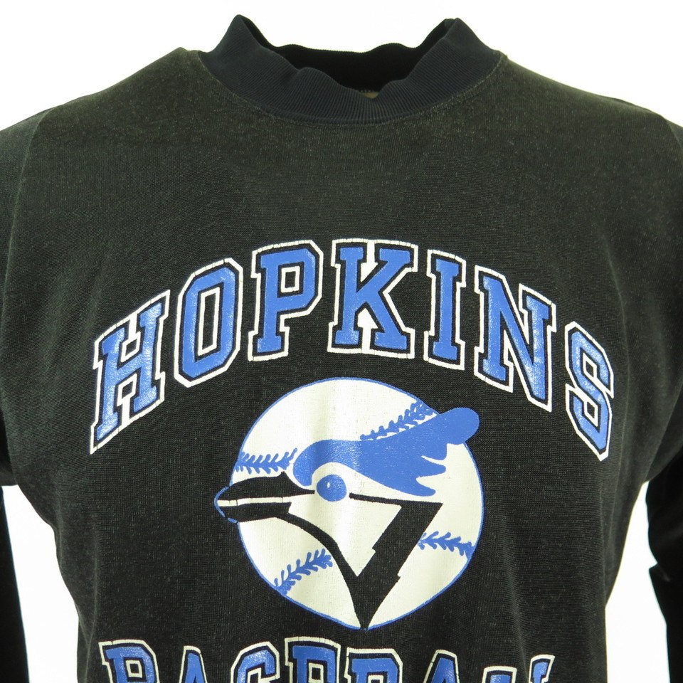 Men's Champion Black Johns Hopkins Blue Jays Football Jersey Long