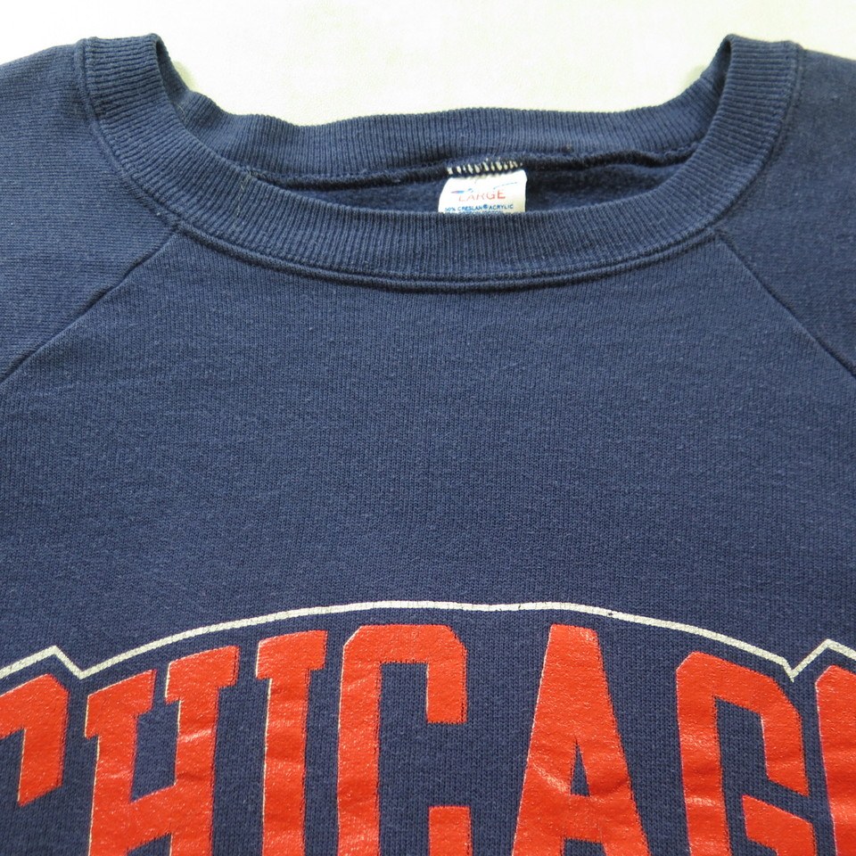 Vintage 80s Chicago Bears Champion Sweatshirt Mens L NFL Football 