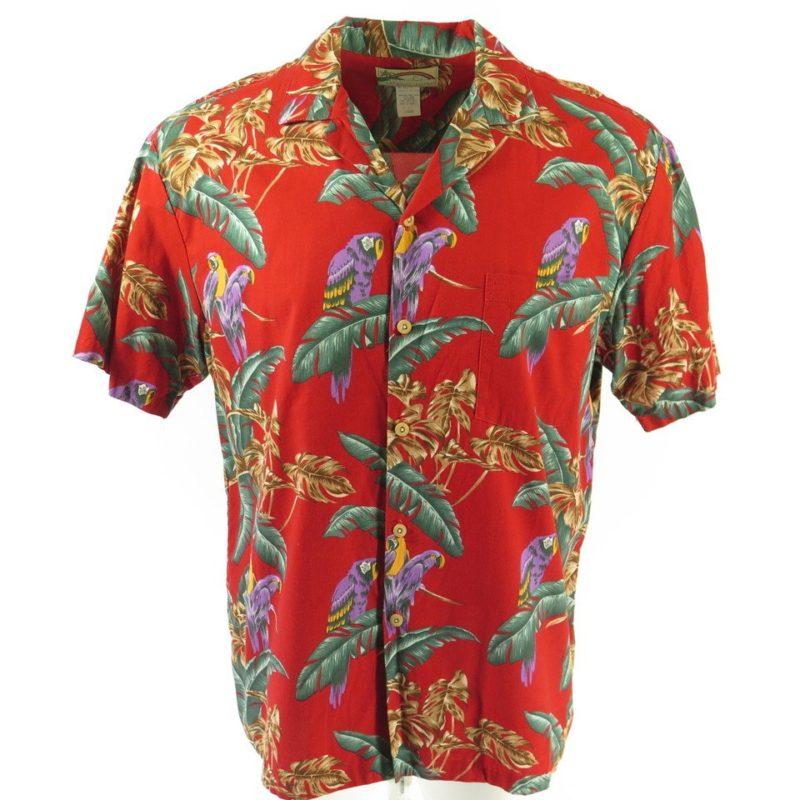 Vintage 80s Magnum PI Shirt Mens L Deadstock Hawaiian Tropical Paradise ...