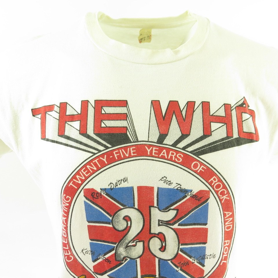 Vintage 80s The Who Tour 1989 T-Shirt Large The Kids Are Alright 25 Years  Band | The Clothing Vault
