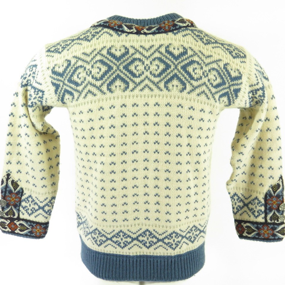 Vintage 90s Dale of Norway Sweater Jacket Mens 40 Deadstock