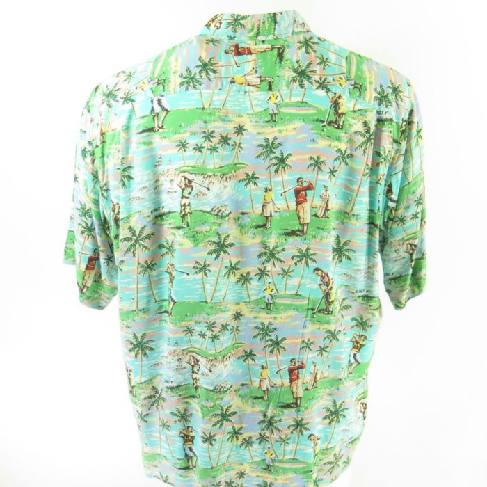 Vintage 70s Billiards Pool Disco Shirt Mens L Fitted Poly Hutspah