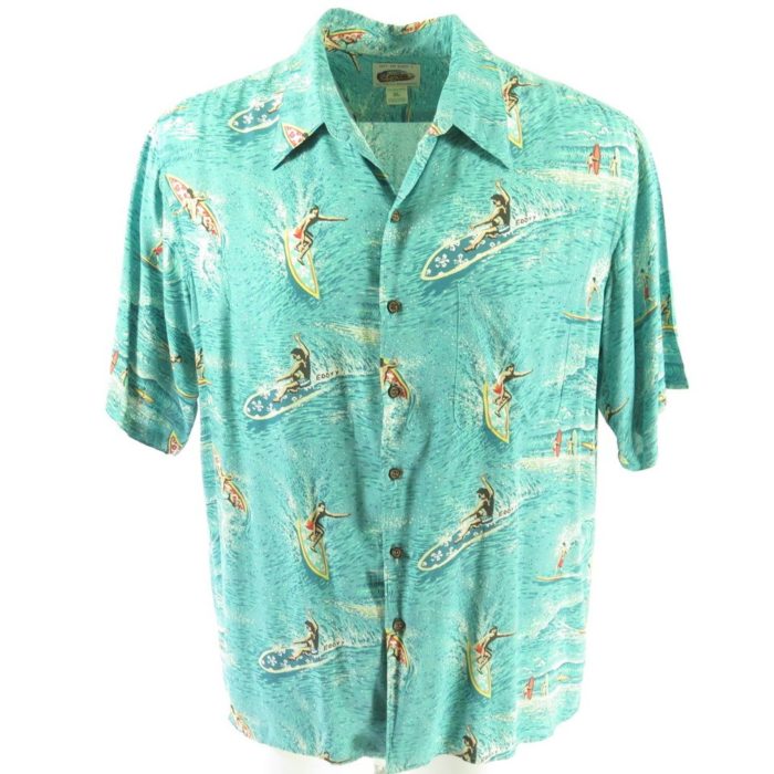 Vintage 90s Mens Hawaiian Shirt Detrich Varez Reyn Spooner XL Reverse Print  Hawaii Maui Aloha Luau Fish Market Salmon Samoan Crabs Fresh Aku -   Canada