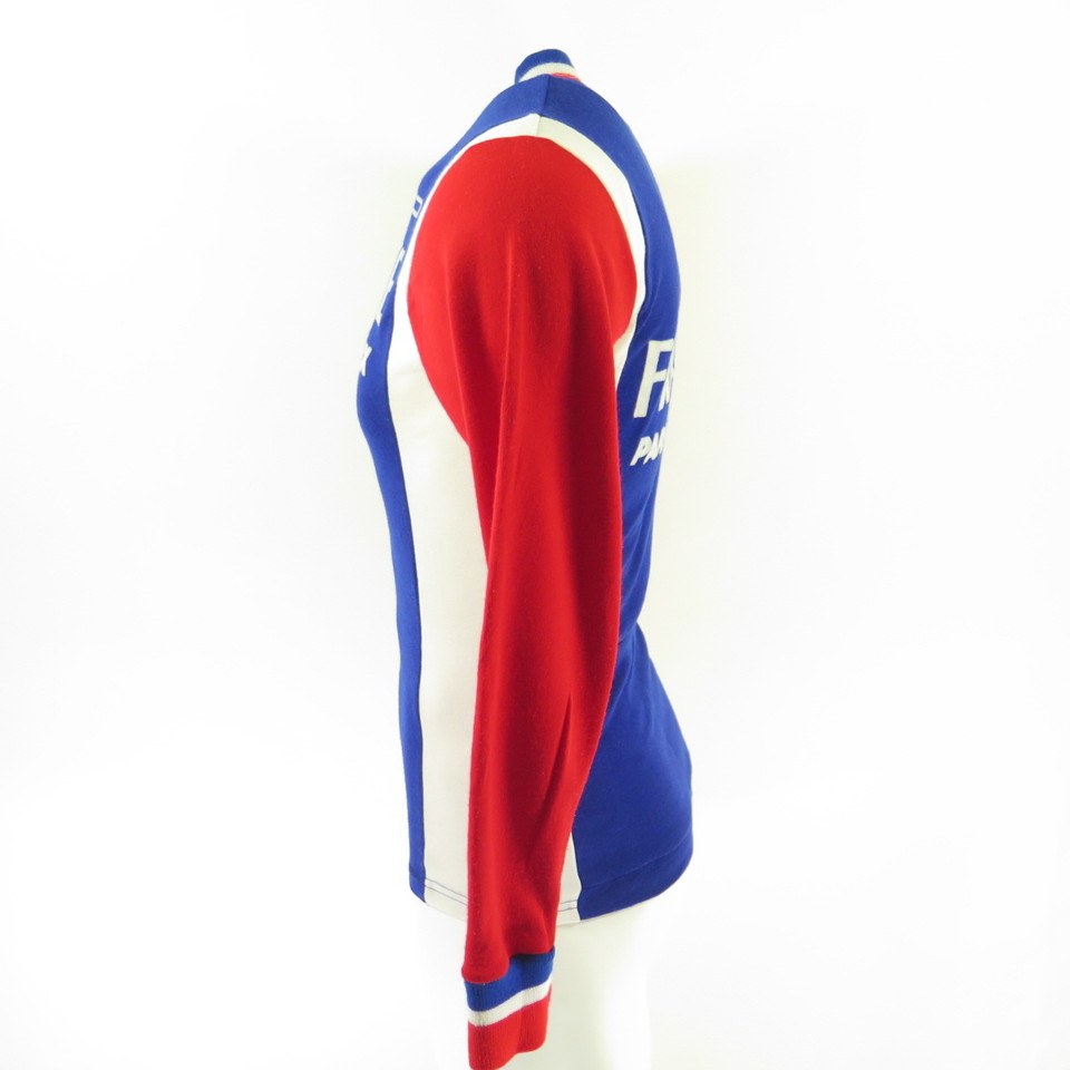 Vintage 70s Cycling Jersey in Red Mesh Vintage Cycling Jersey 