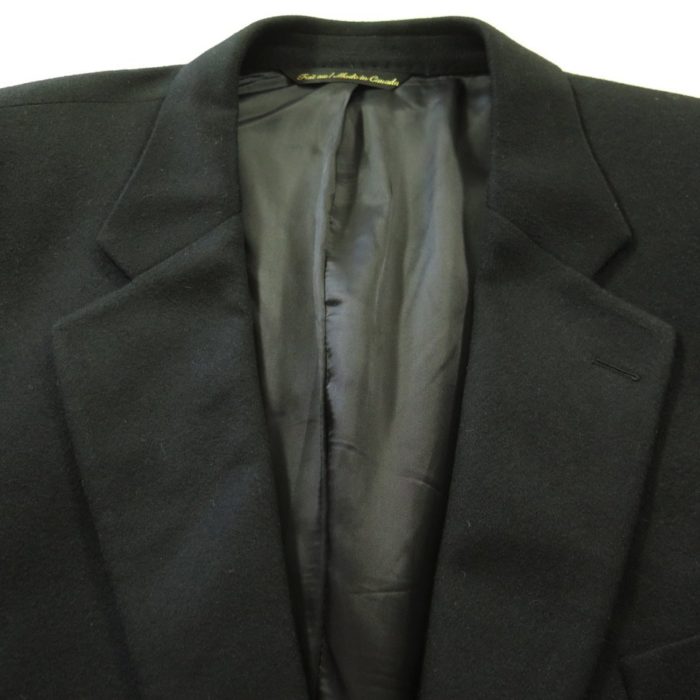 Loro Piana 100% Cashmere Sport Coat Mens 48 Long 2 Button Black Jacket ...