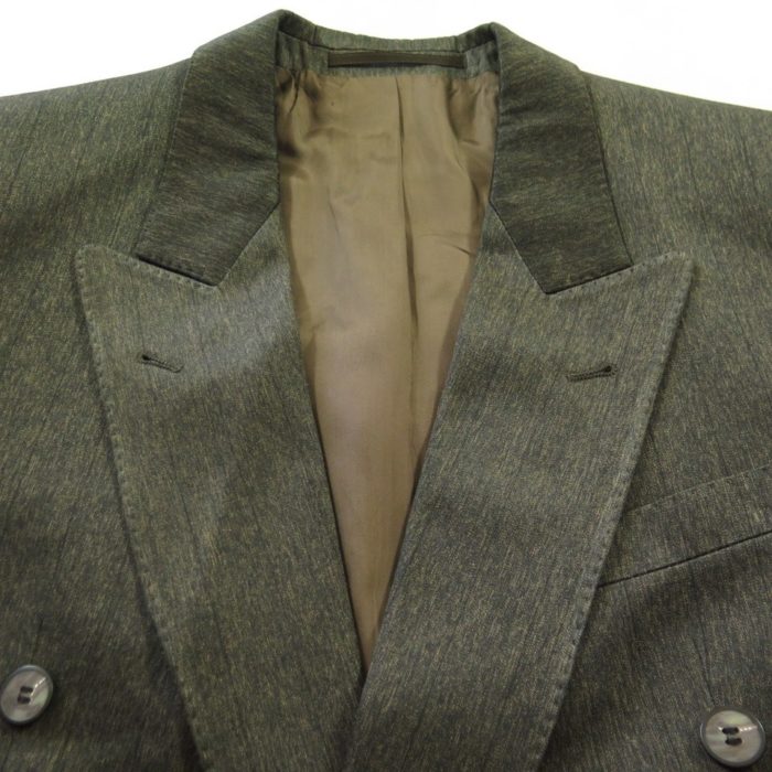 Vintage 80s Double Breasted Brown Suit Jacket Mens 40 Pants 30 x 29 ...
