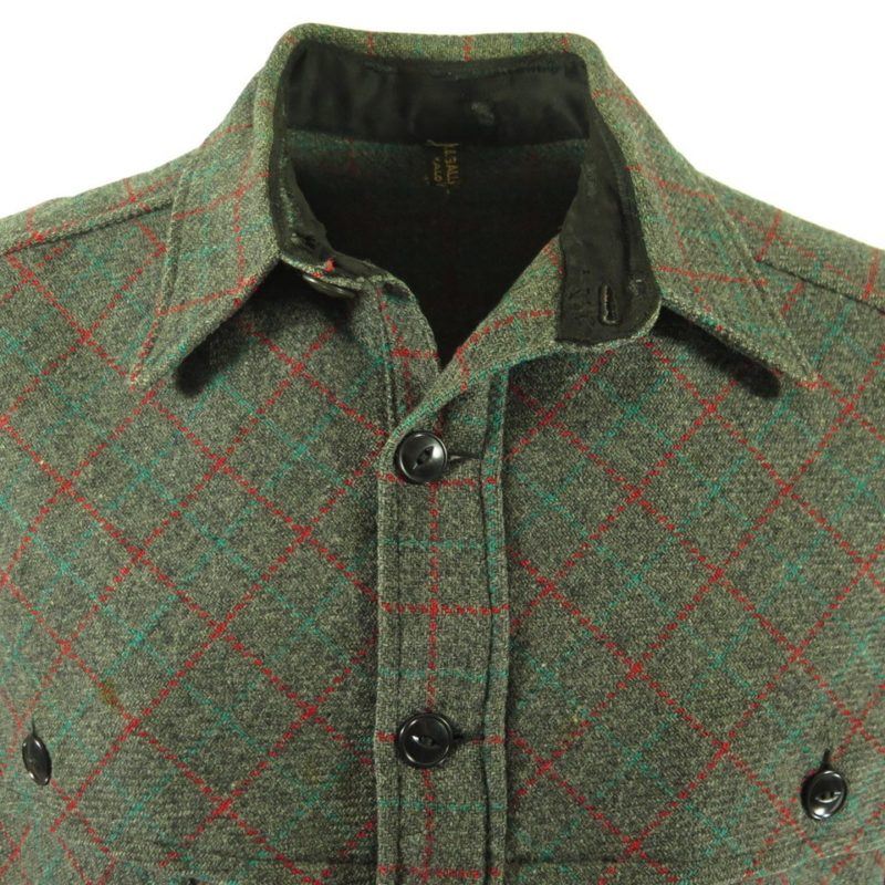 Vintage 30s Mackinaw Wool Shirt Jacket XL Wool Doubled Shoulder | The ...