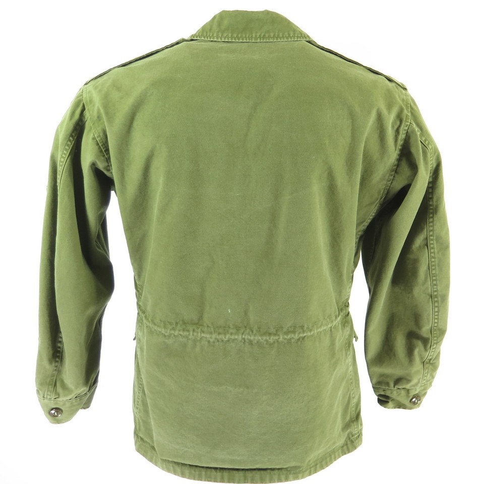 Vintage 40s M-43 Field Jacket 34 Short OG-107 Olive Green Military Rank ...