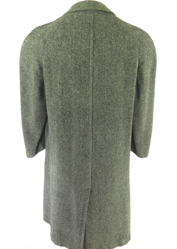 Vintage 50s Harris Tweed Overcoat Mens 38 Pure Scottish Wool Union Made ...
