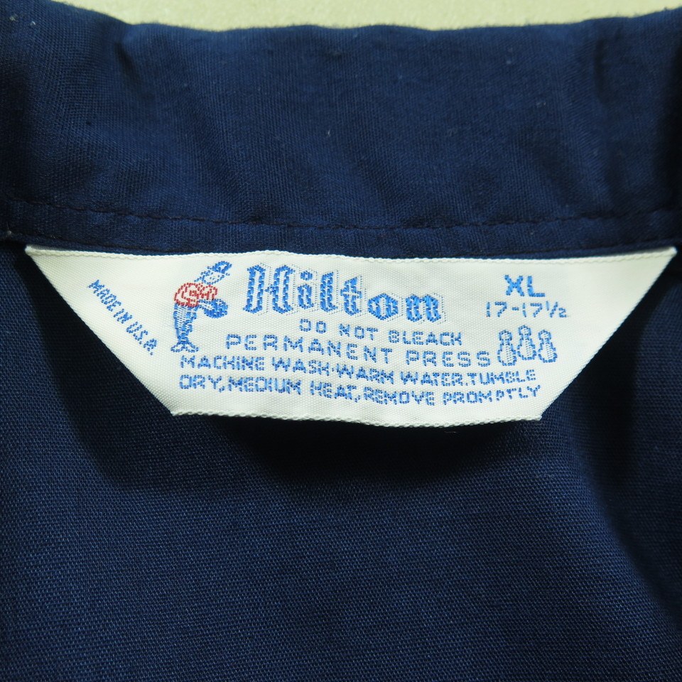 Vintage 50s Hilton Bowling Shirt Mens XL Deadstock Chain Stitch
