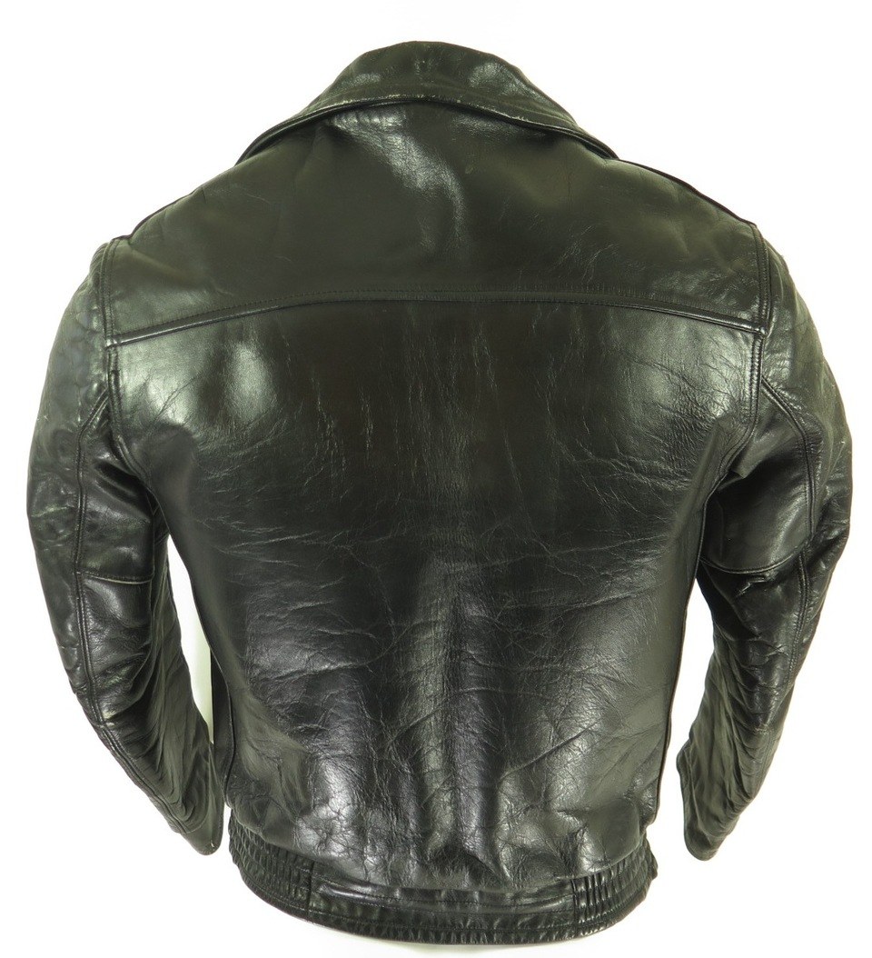 Vintage 60s Schott Perfecto Leather Jacket Medium Steerhide Eisenhower ...