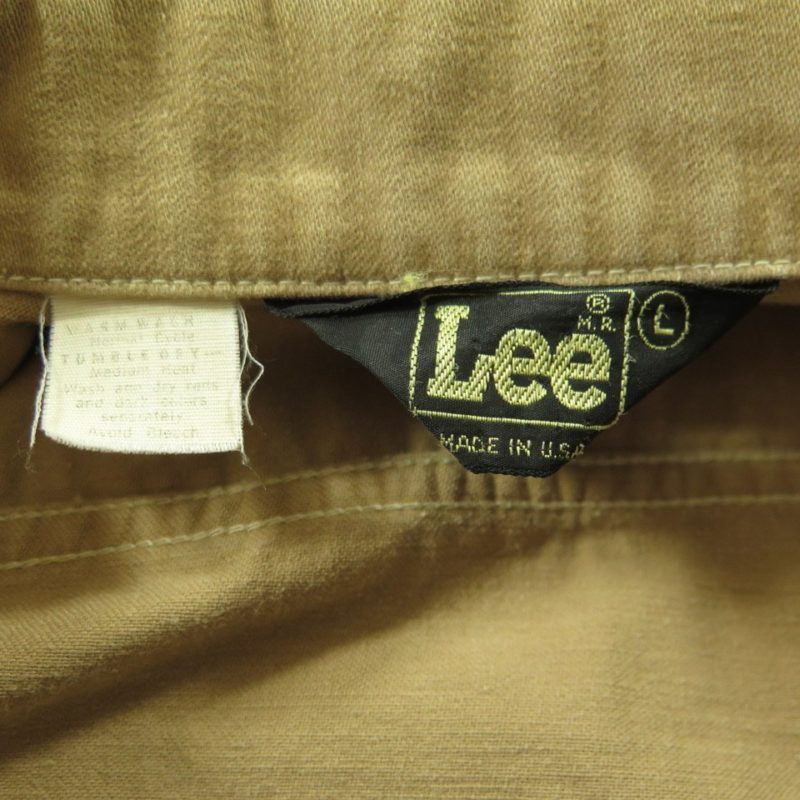 Vintage 60s Lee Moleskin Jacket Mens L Tan Soft Black Tab Union Made ...