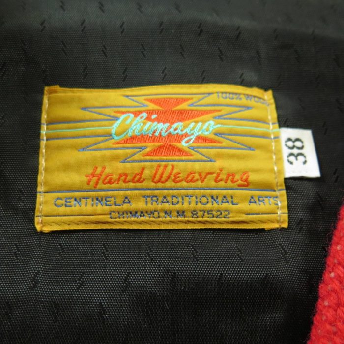 Vintage 60s Chimayo Vest Mens 38 Deadstock Indian Head Metal Buttons ...