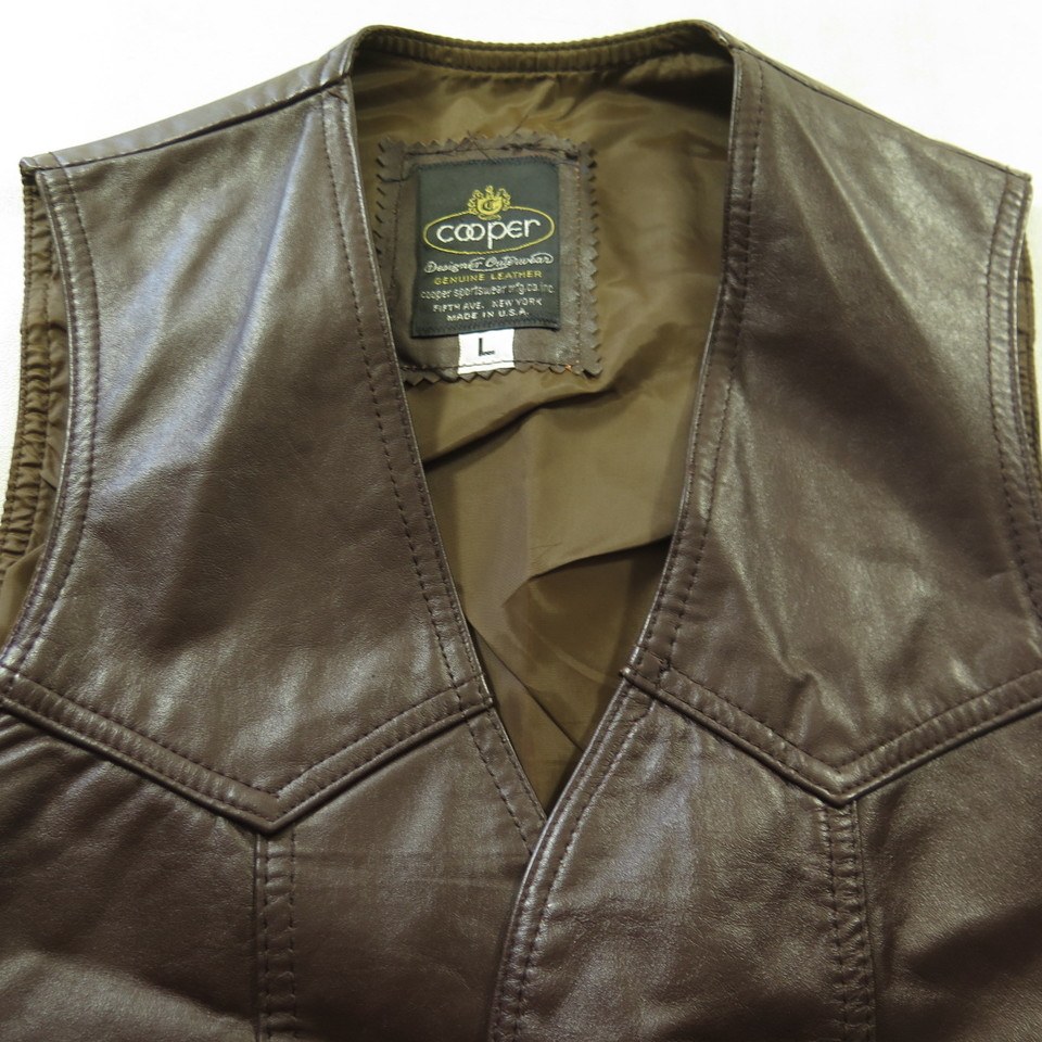 vintage made in USA cooper leather jkt-