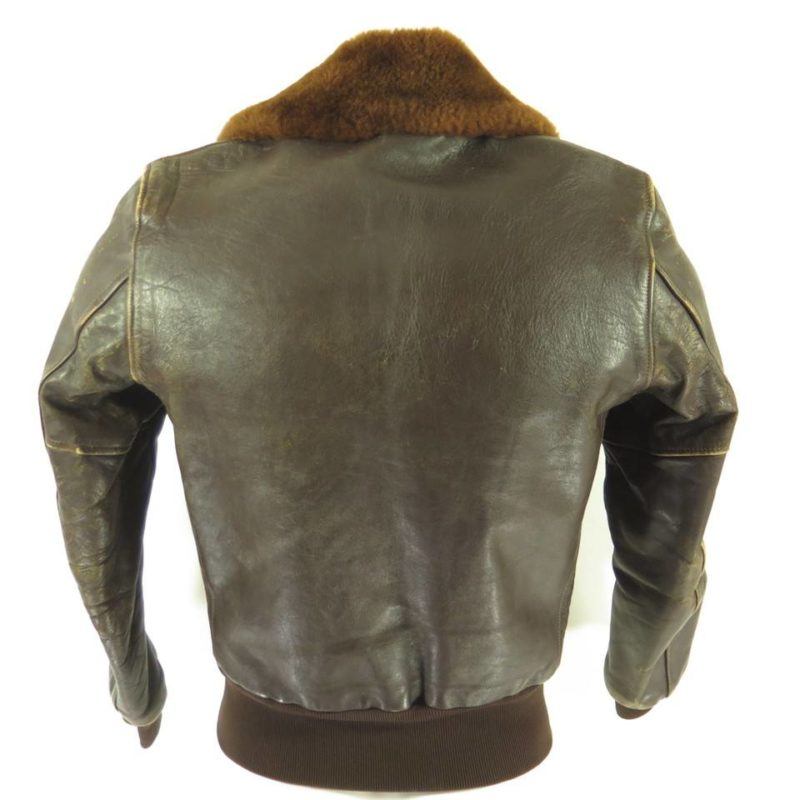 Vintage 50s Horsehide Leather Jacket S Bomber Shearling Fur Cross ...