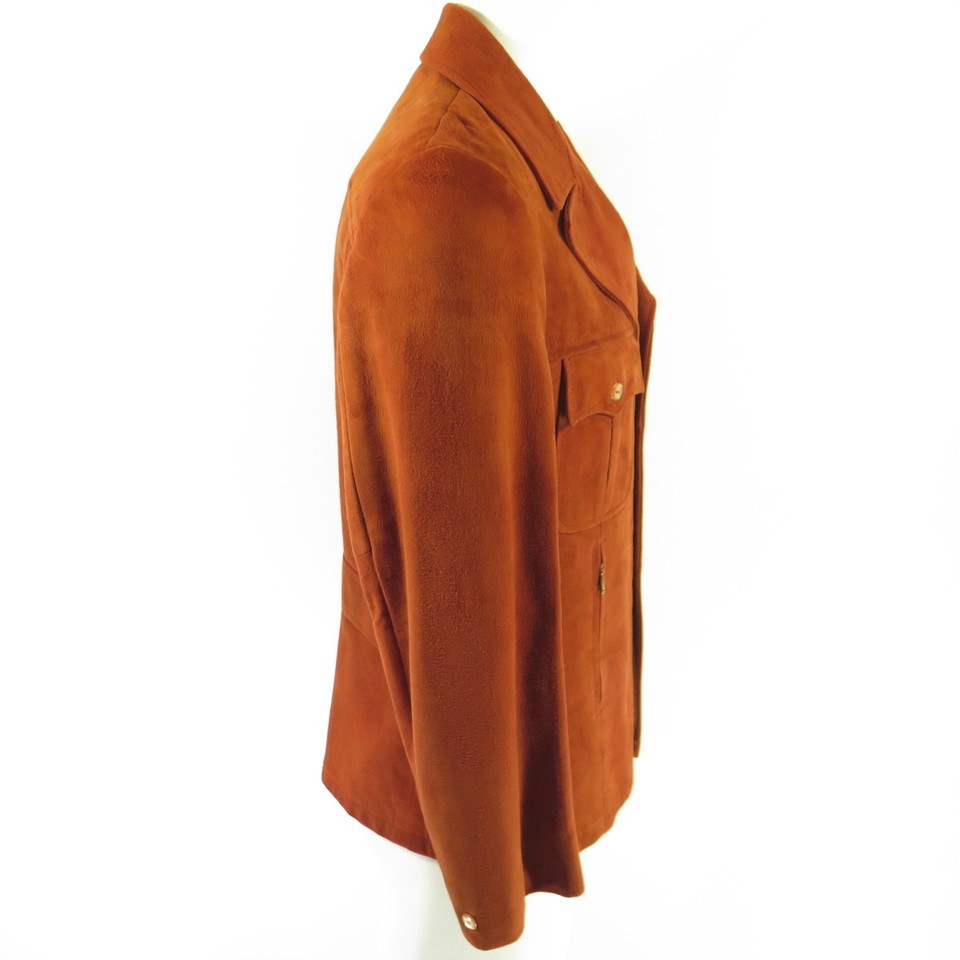 Vintage 60s Suede Leather Jacket 42 fits Large Rust Nubuck | The ...