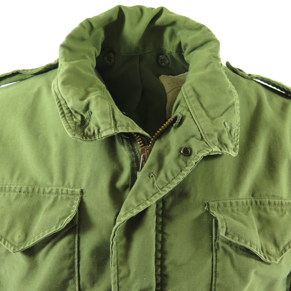 Vintage 70s M-65 Field Jacket Mens M Short Military OG-107 Vietnam War ...