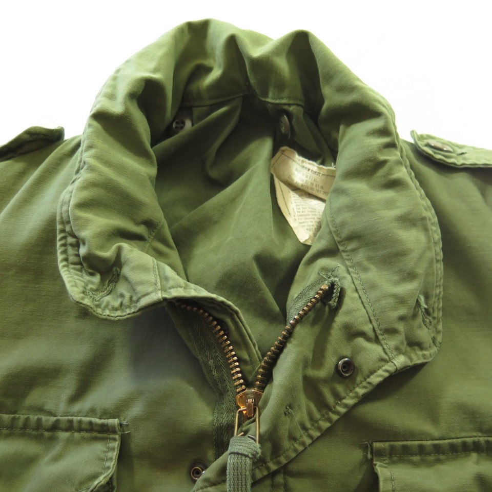 Vintage 70s M-65 Field Jacket Mens M Short Military OG-107 Vietnam