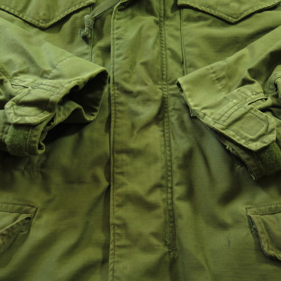 Vintage 70s Alpha M-65 Field Jacket S Short Military Vietnam Era