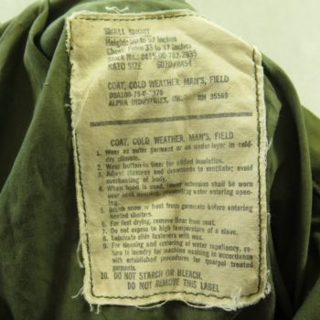 Vintage 70s Alpha M-65 Field Jacket S Short Military Vietnam Era | The ...