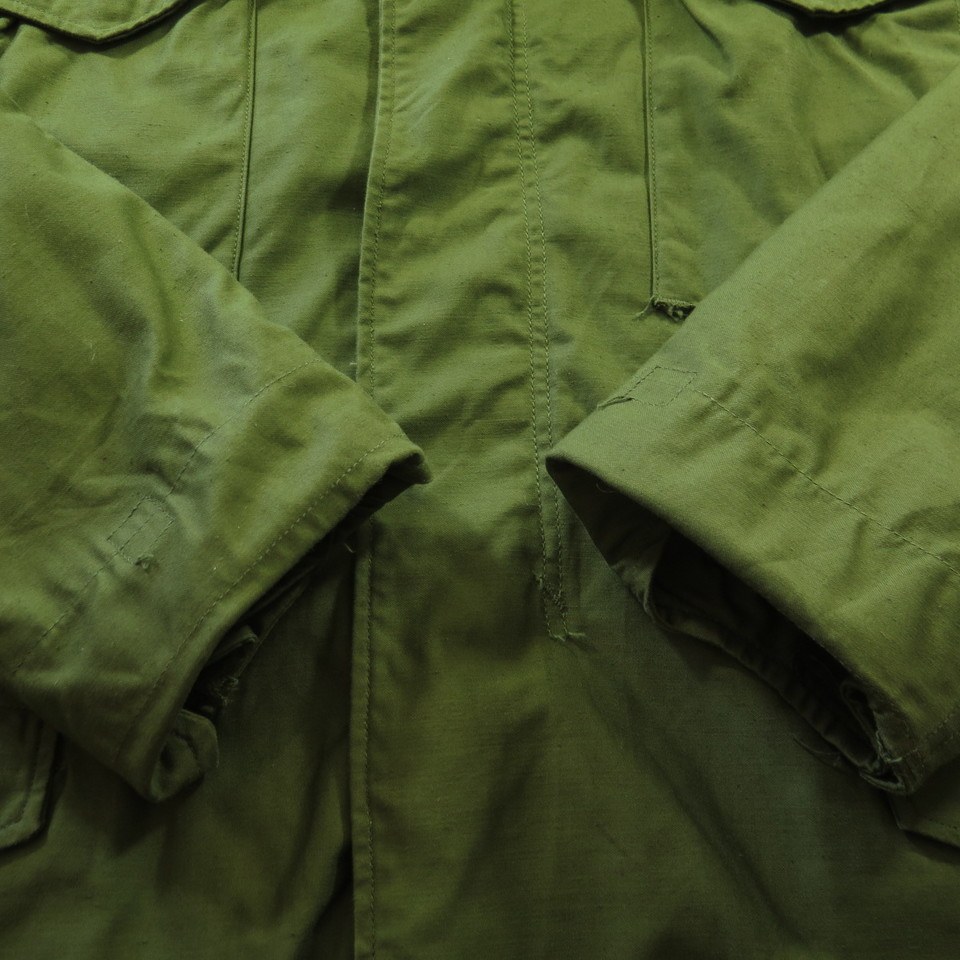 Vintage 70s M-65 Field Jacket Mens L Long Deadstock Military OG-107 ...