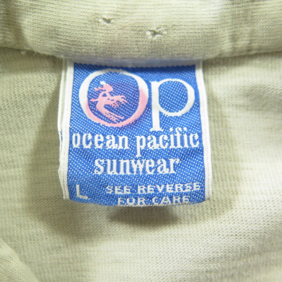 Vintage 70s Ocean Pacific Surf Skate Shirt Mens L Board Stripe Gray ...