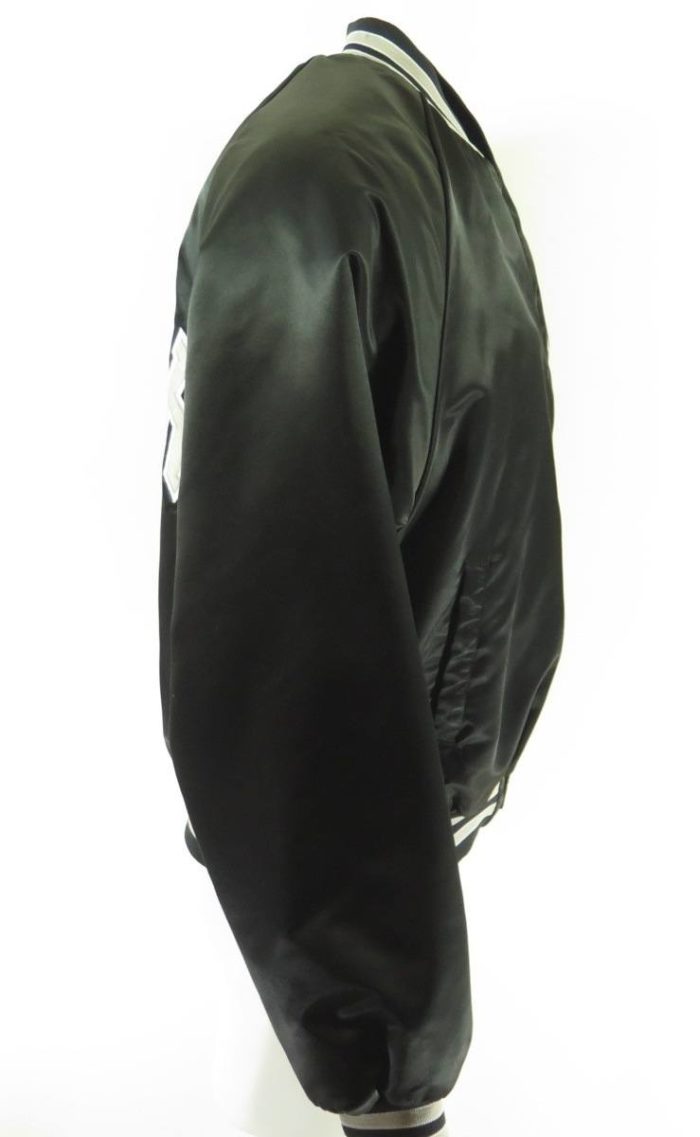 Vintage 80s Oakland Raiders Chalk Line Jacket Mens L Satin NFL